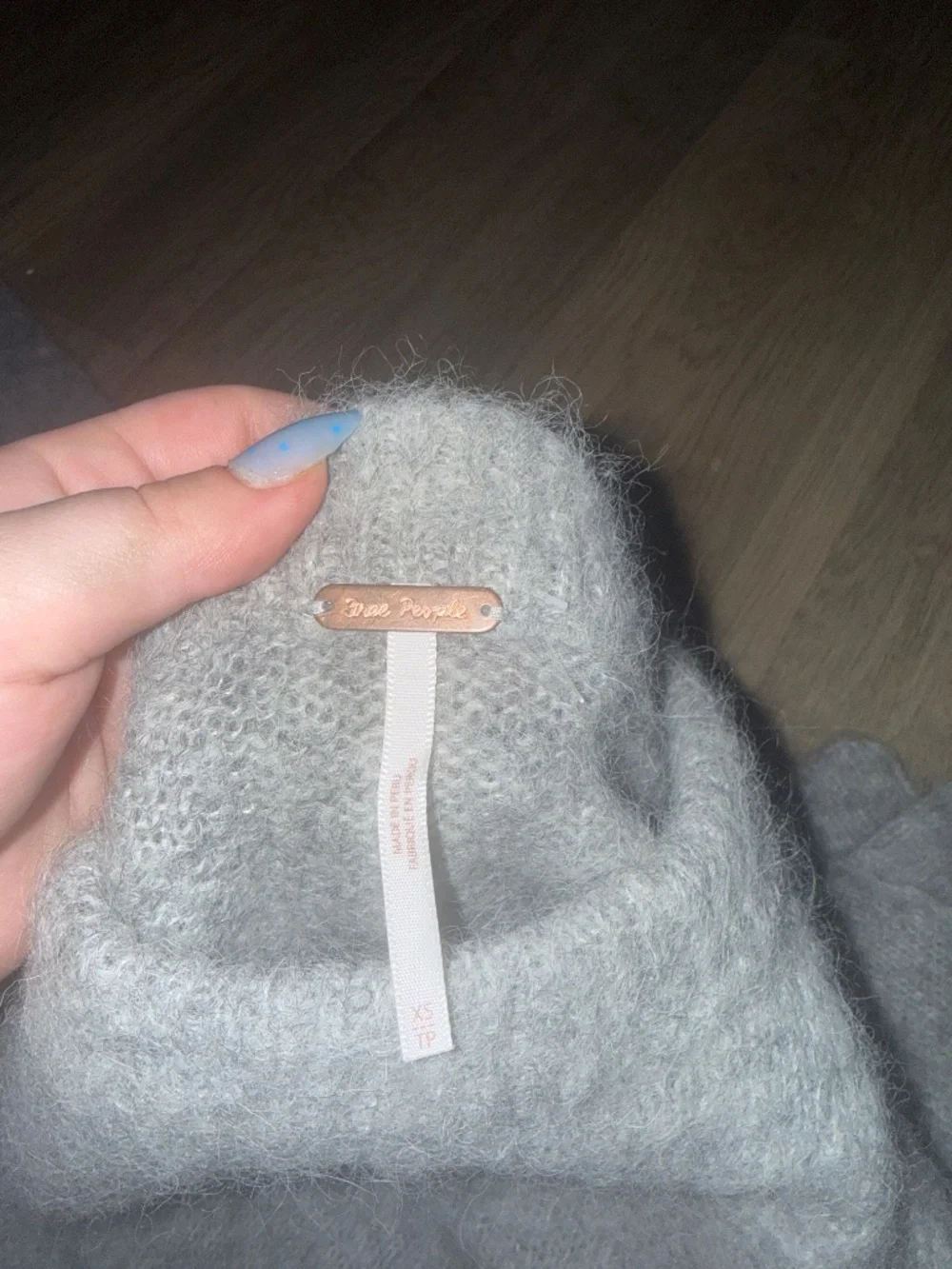 Free People Cloud Soft‎ Alpaca Blend Sweater Gray Oversized Slouchy Cozy Luxe